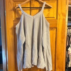 SHEIN Gray Knit Tank Top